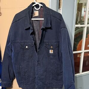 Carhartt Men's Dark Blue Shirt Jacket